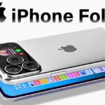 Concept image of Apple’s foldable iPhone, showcasing a sleek design with a large 7.8-inch inner display and compact 5.5-inch outer screen