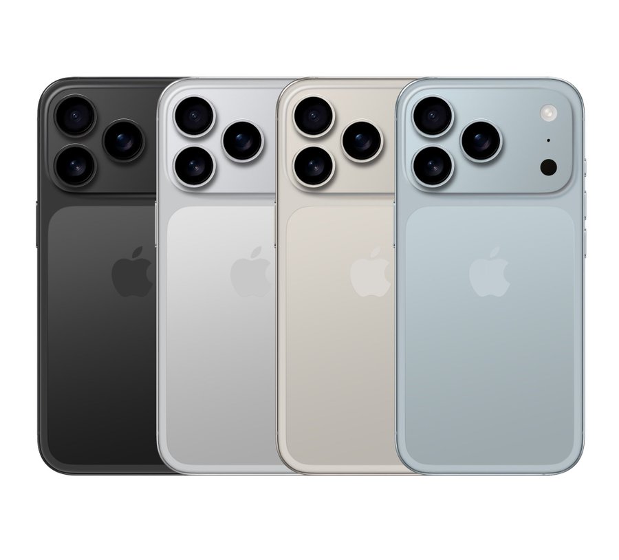 iPhone 17 Pro Max leaked render showing redesigned horizontal camera layout