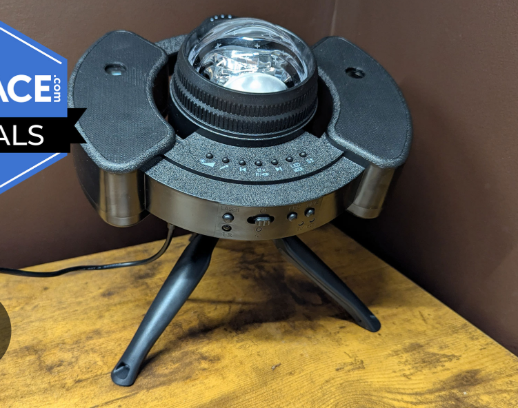 Affordable star projector with Bluetooth speaker and rotating galaxy lights