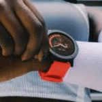 Close-up of CMF Watch 3 Pro smartwatch showing AMOLED display with ChatGPT interface on wrist"