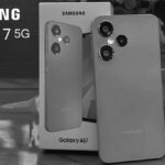 Samsung Galaxy A17 5G front view showcasing the 6.7-inch FHD+ Super AMOLED display with Infinity-U notch design