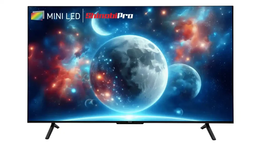 Panasonic ShinobiPro MiniLED 4K TV displaying vibrant colors and stunning visuals for home entertainment.