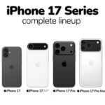 Front view of iPhone 17 Pro showcasing its sleek design and upgraded micro-lens OLED display.