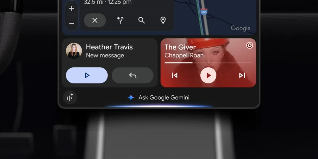 Android Auto 15.1 update with Gemini AI integration and precise location