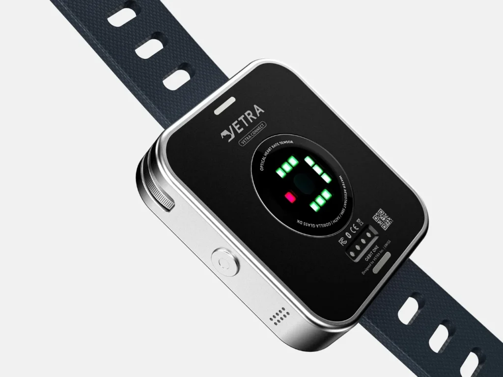 MSI Gaming PC Smartwatch featuring a transparent case showcasing internal components like cooling fans and a graphics processor.